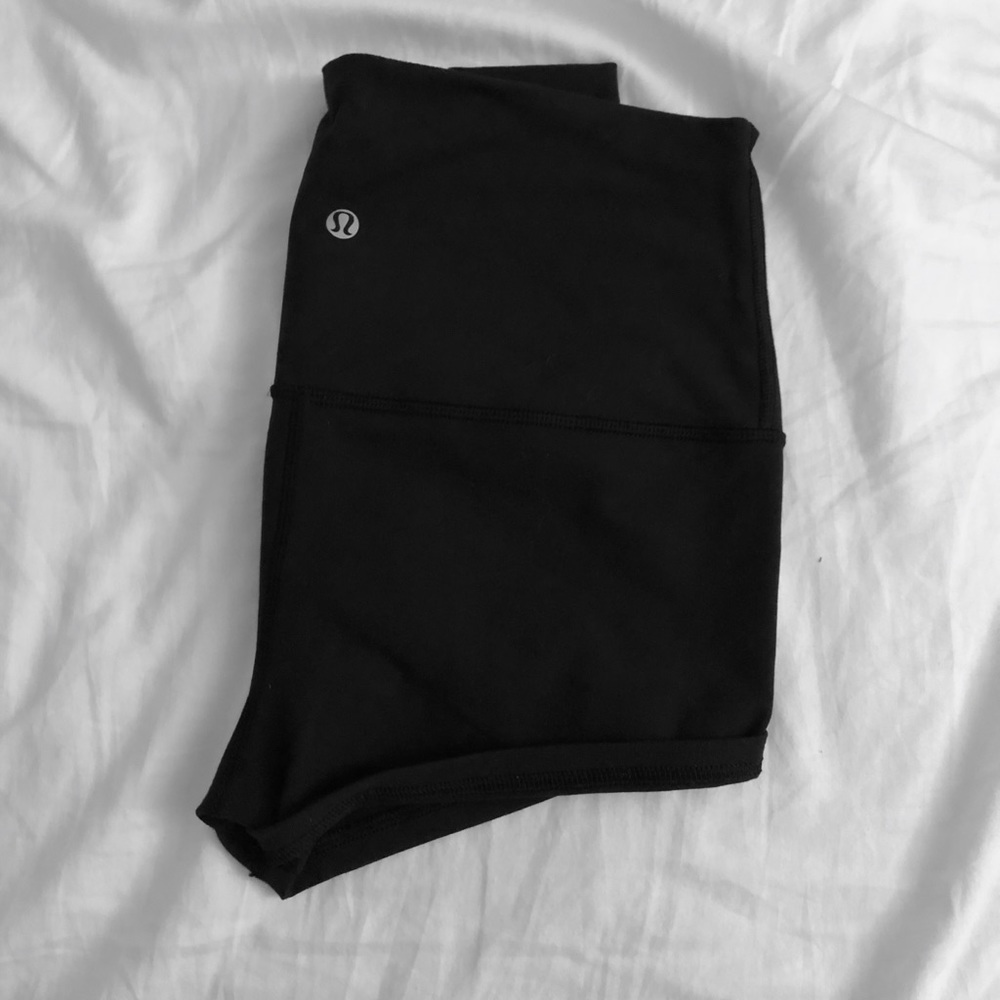 SOLD Lululemon Black high waist shorts